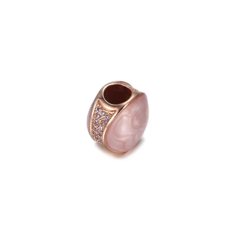 (image for) PANDORA Pink Swirl Charm - 789306C01 - View 3