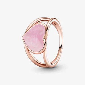 (image for) PANDORA Pink Swirl Heart Statement Ring - 189263C01