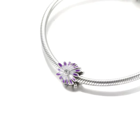 PANDORA Purple Daisy Charm - 798775C02