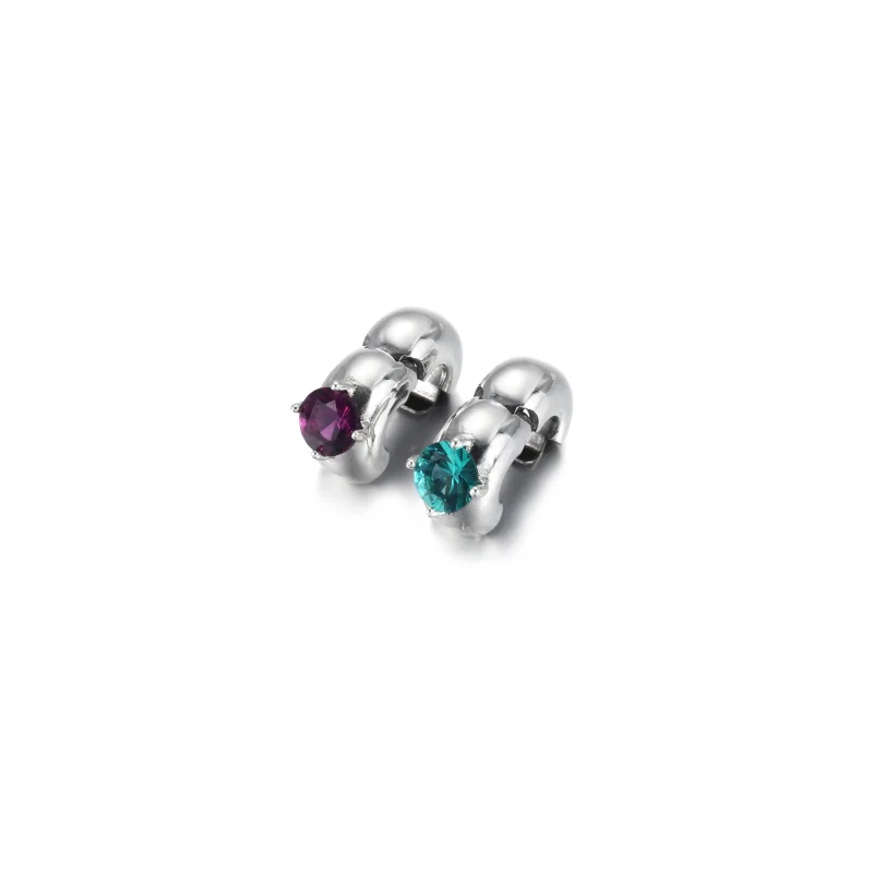 (image for) PANDORA Purple Round Solitaire Clip Charm - 799204C02 - View 7