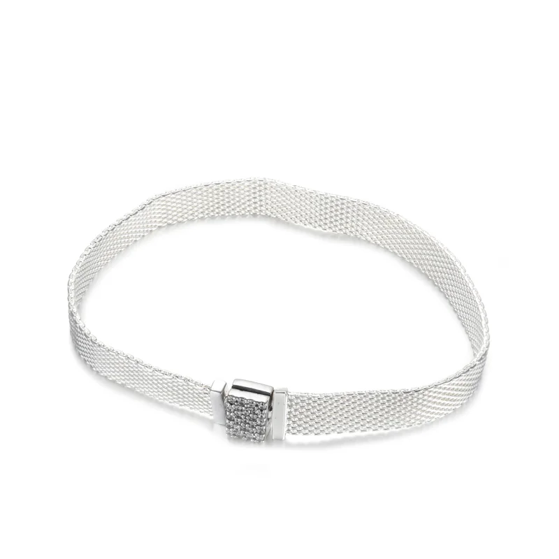 (image for) PANDORA Reflexions™ Sparkling Clasp Bracelet - 599166C01 - View 2