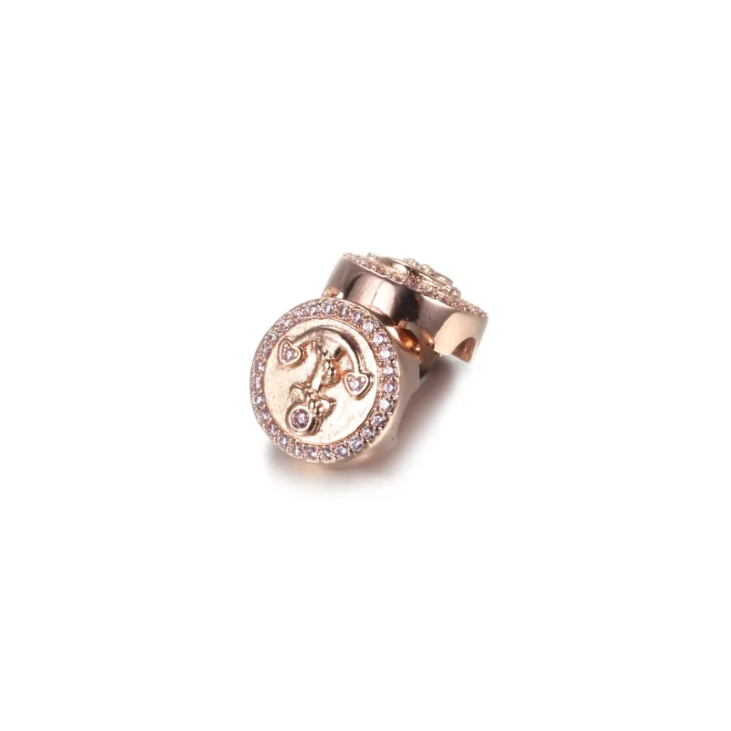 (image for) Pandora Rose Sparkling Pink Anchor Clip - 789019C01 - View 3