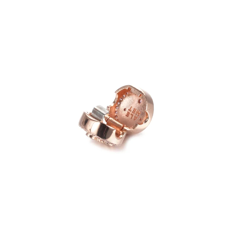 (image for) Pandora Rose Sparkling Pink Anchor Clip - 789019C01 - View 4