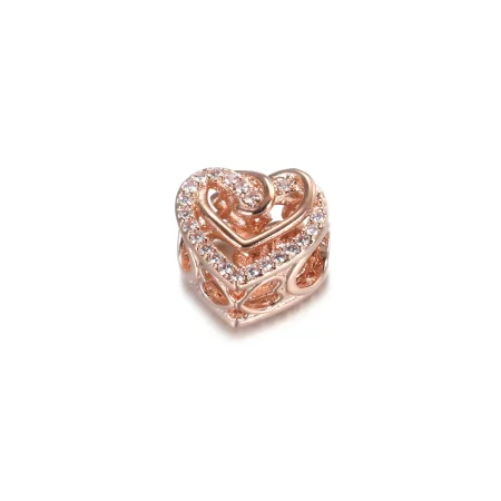 PANDORA Sparkling Entwined Hearts Charm - 789270C01