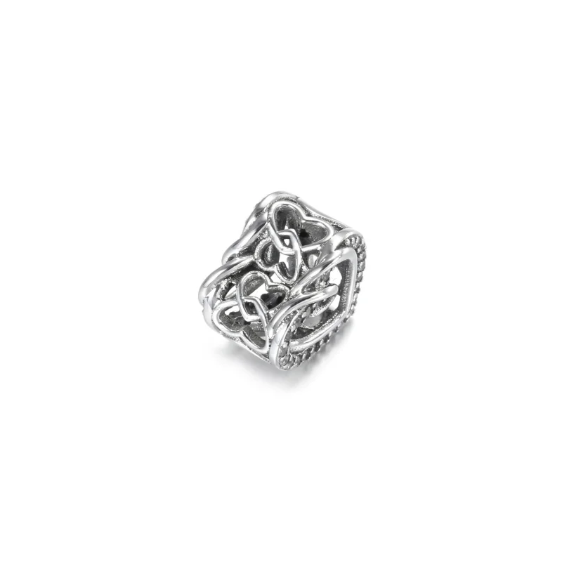 (image for) PANDORA Sparkling Entwined Hearts Charm - 799270C01 - View 4