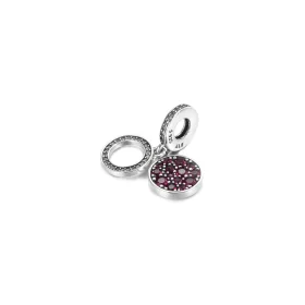 PANDORA Sparkling Red Disc Double Dangle Charm - 799186C03 PANDORA Sparkling Red Disc Double Dangle Charm - 799186C03