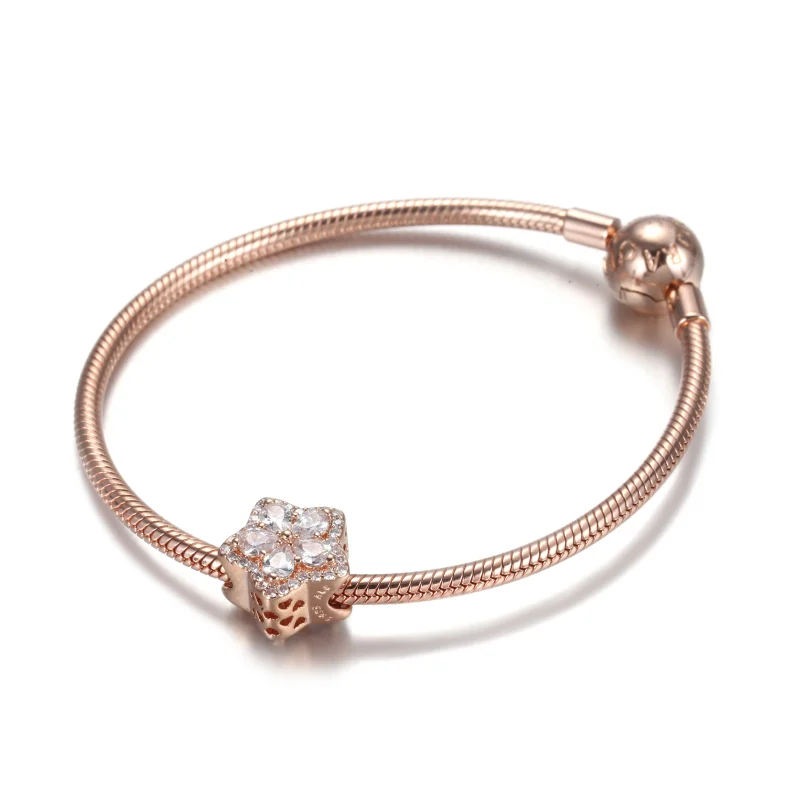 (image for) PANDORA Sparkling Snowflake Pavé Charm - 789224C01 - View 5