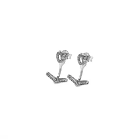 PANDORA Sparkling Wishbone Heart Stud Earrings - 299280C01 PANDORA Sparkling Wishbone Heart Stud Earrings - 299280C01
