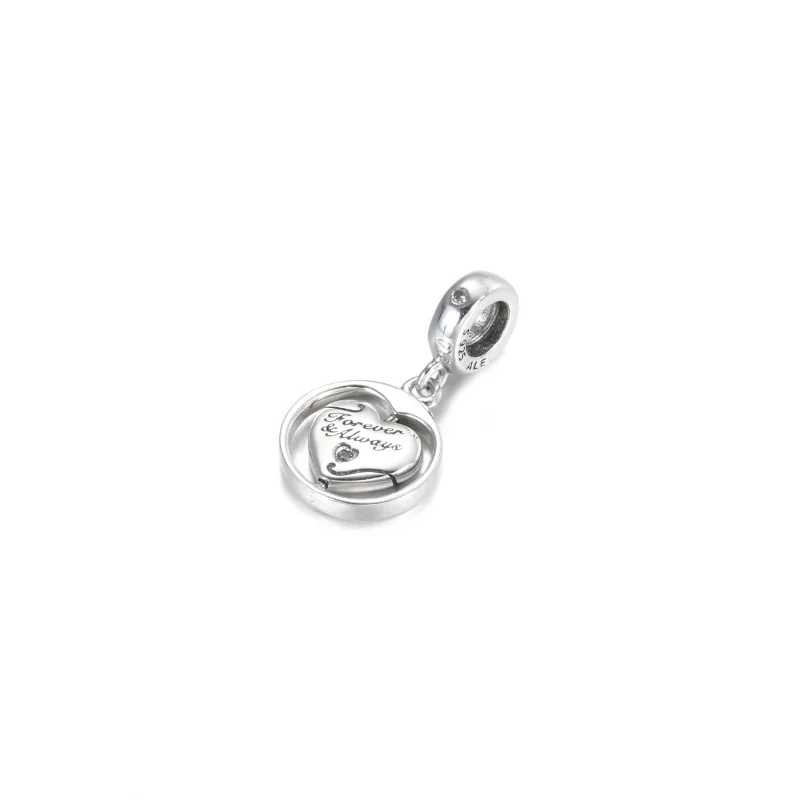 (image for) PANDORA Spinning Forever & Always Soulmate Dangle Charm - 799266C01 - View 2