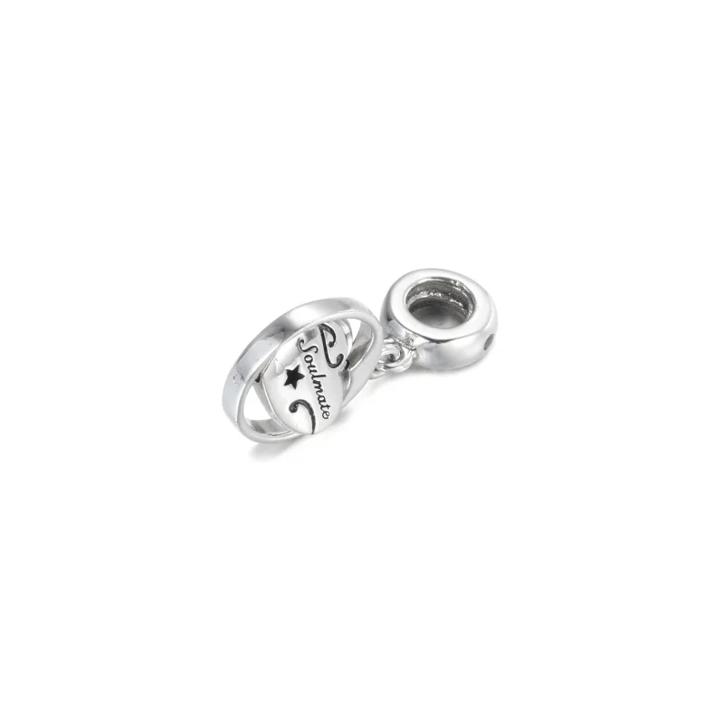 (image for) PANDORA Spinning Forever & Always Soulmate Dangle Charm - 799266C01 - View 4