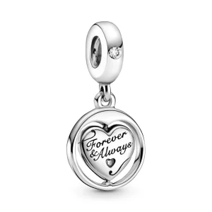 (image for) PANDORA Spinning Forever & Always Soulmate Dangle Charm - 799266C01