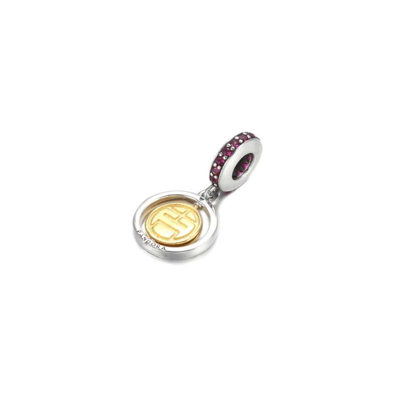 (image for) PANDORA Spinning Lucky Dangle Charm - 769282C01 - View 3