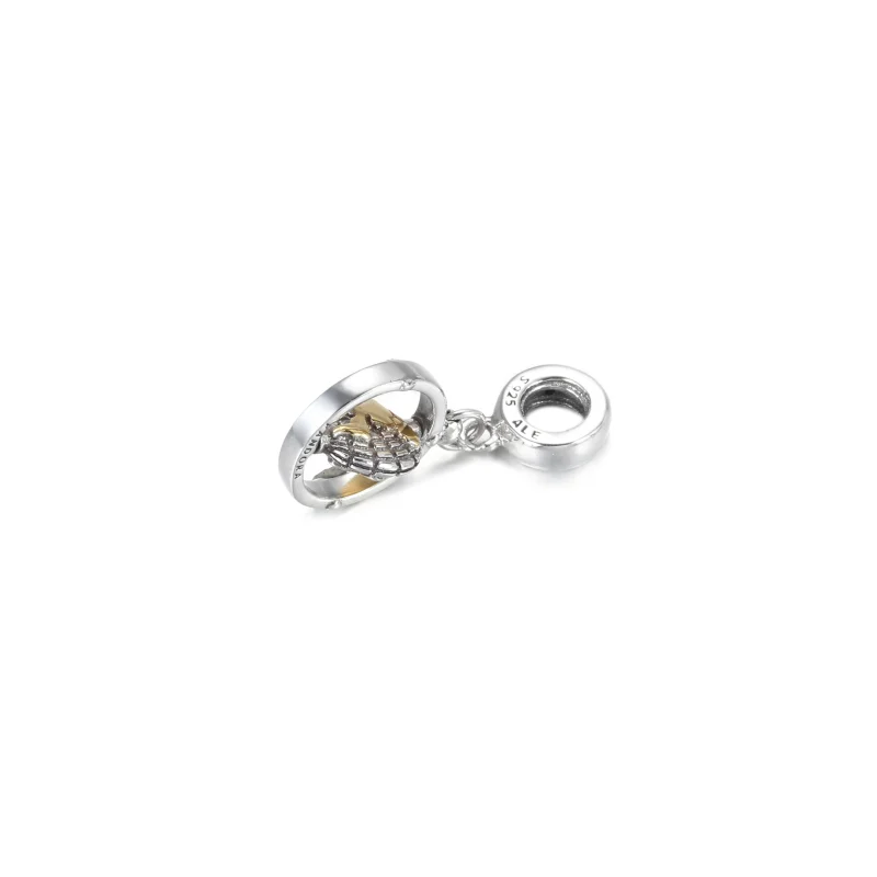 (image for) PANDORA Spinning World Dangle Charm - 799303C01 - View 4