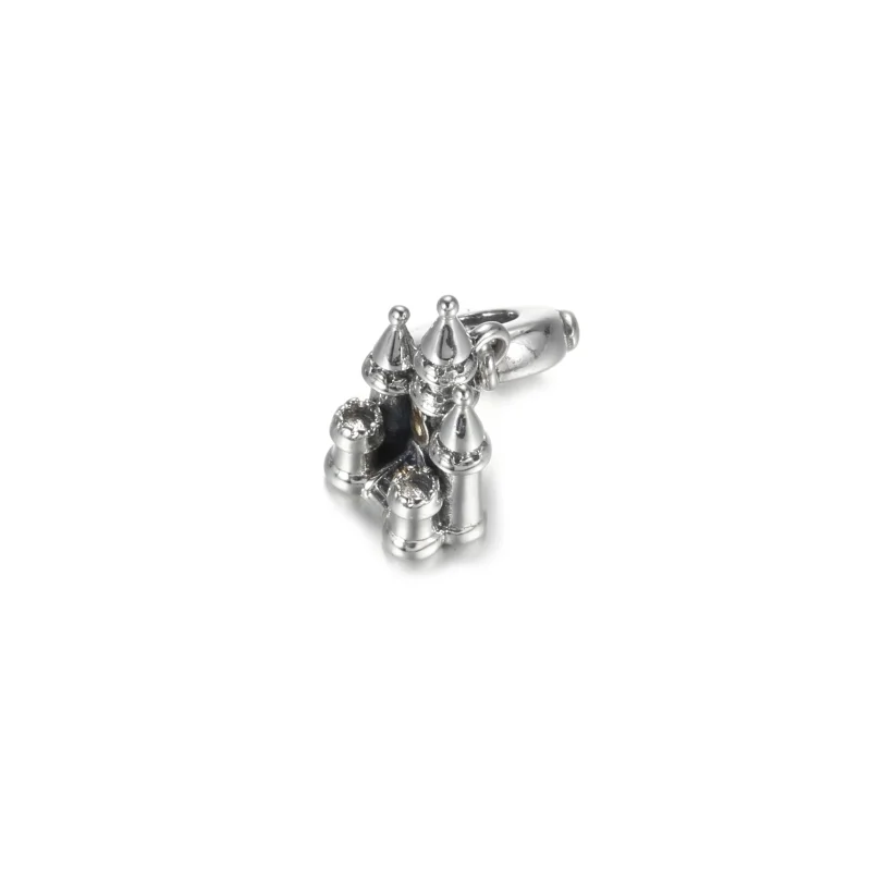 (image for) PANDORA Two-tone Castle Dangle Charm - 799337C00 - View 2