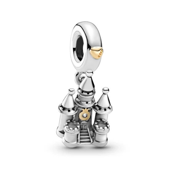 (image for) PANDORA Two-tone Castle Dangle Charm - 799337C00