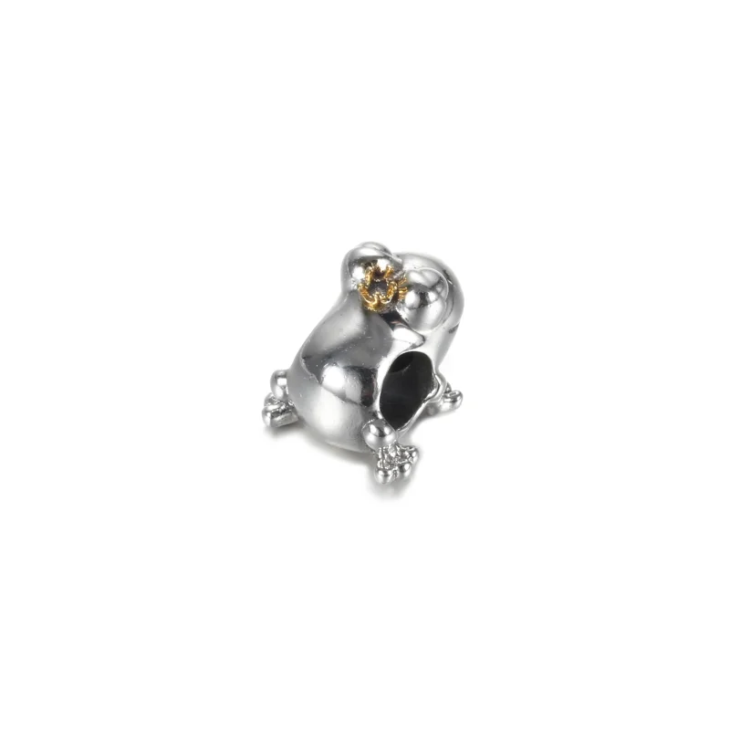 (image for) PANDORA Two-tone Frog Prince Charm - 799342C00 - View 3