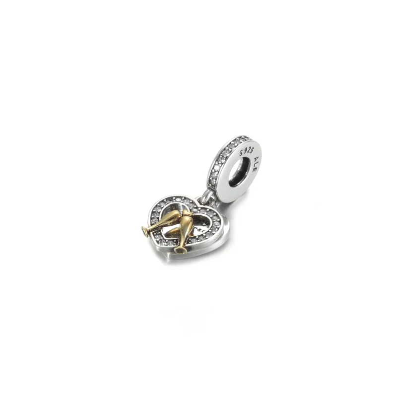 (image for) PANDORA Two-tone Happy Anniversary Dangle Charm - 799322C01 - View 3