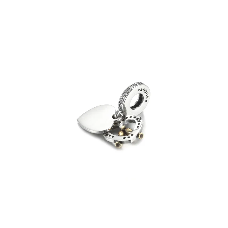 (image for) PANDORA Two-tone Happy Anniversary Dangle Charm - 799322C01 - View 4