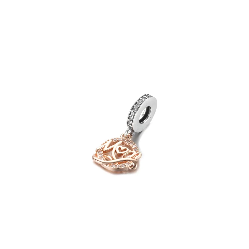 (image for) PANDORA Two-tone Mom Dangle Charm - 789374C01 - View 2