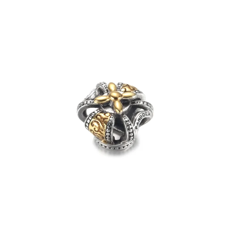 (image for) PANDORA Two-tone Regal Crown Charm - 799340C00 - View 2