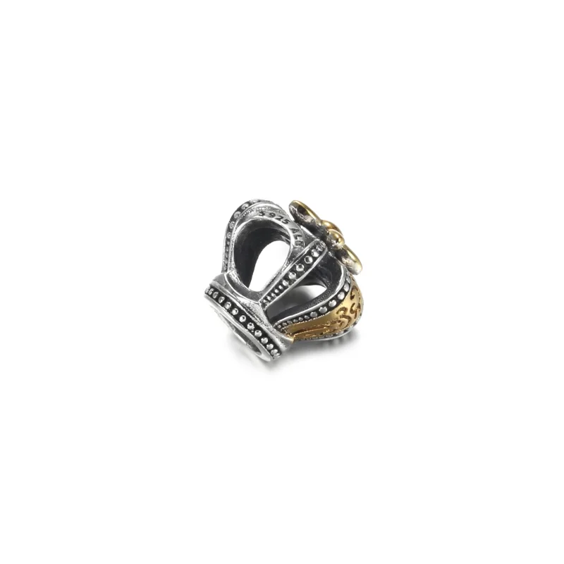 (image for) PANDORA Two-tone Regal Crown Charm - 799340C00 - View 3