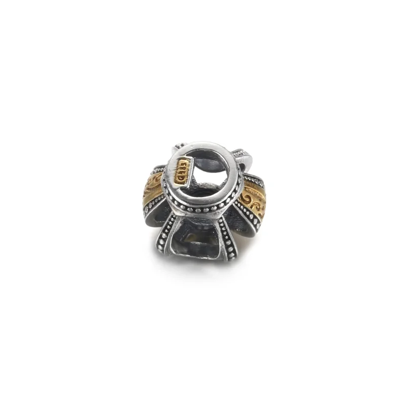 (image for) PANDORA Two-tone Regal Crown Charm - 799340C00 - View 4