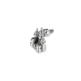 PANDORA Two-tone Castle Dangle Charm - 799337C00 PANDORA Two-tone Castle Dangle Charm - 799337C00