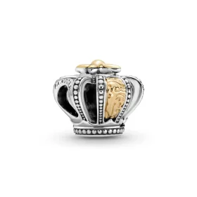 PANDORA Two-tone Regal Crown Charm - 799340C00 PANDORA Two-tone Regal Crown Charm - 799340C00