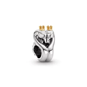 PANDORA Two-tone Swans & Heart Charm - 799315C00 PANDORA Two-tone Swans & Heart Charm - 799315C00
