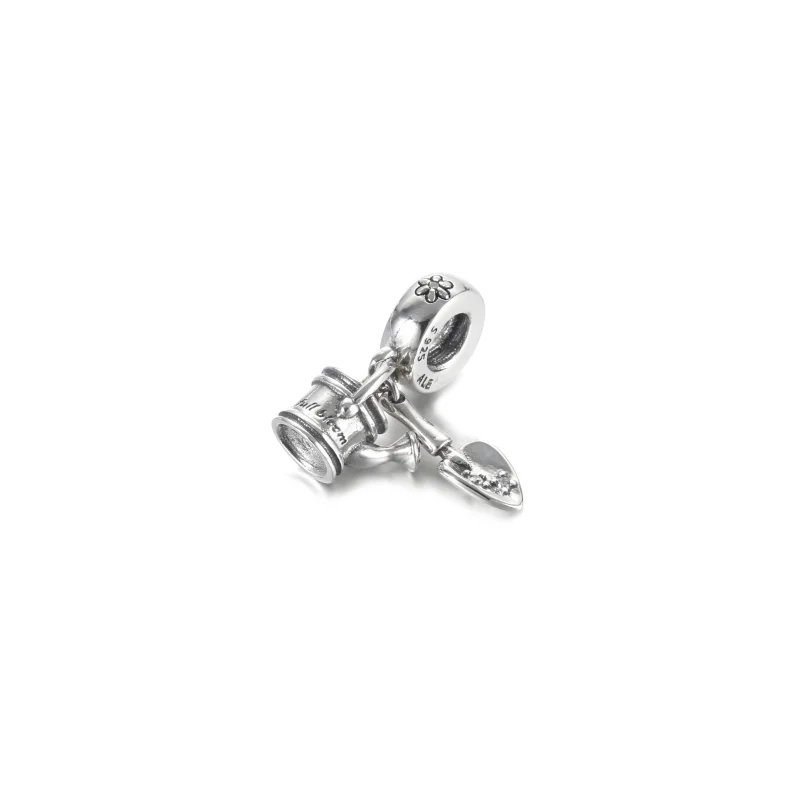 (image for) PANDORA Watering Can & Trowel Dangle Charm - 799359C01 - View 2