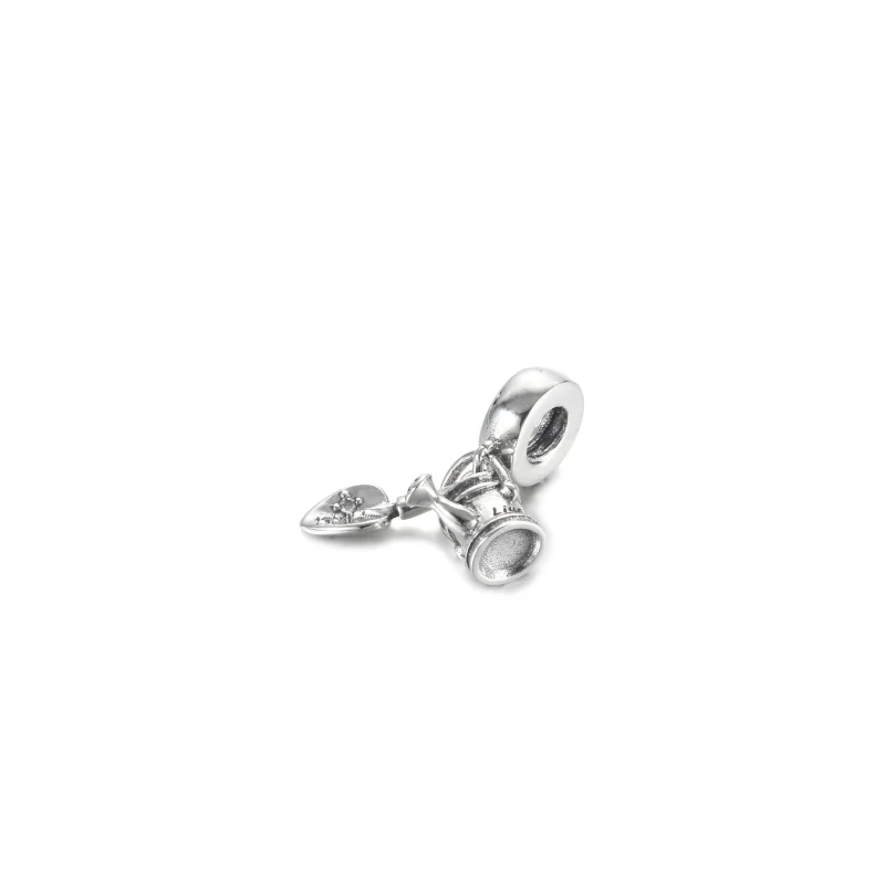 (image for) PANDORA Watering Can & Trowel Dangle Charm - 799359C01 - View 3