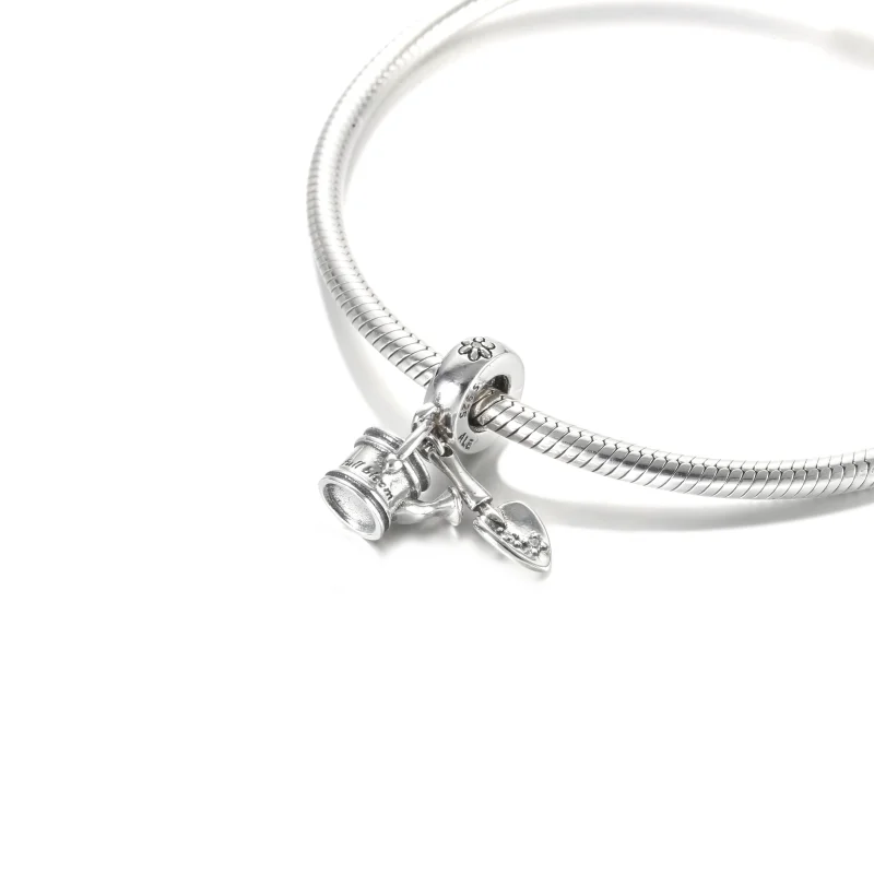 (image for) PANDORA Watering Can & Trowel Dangle Charm - 799359C01 - View 5