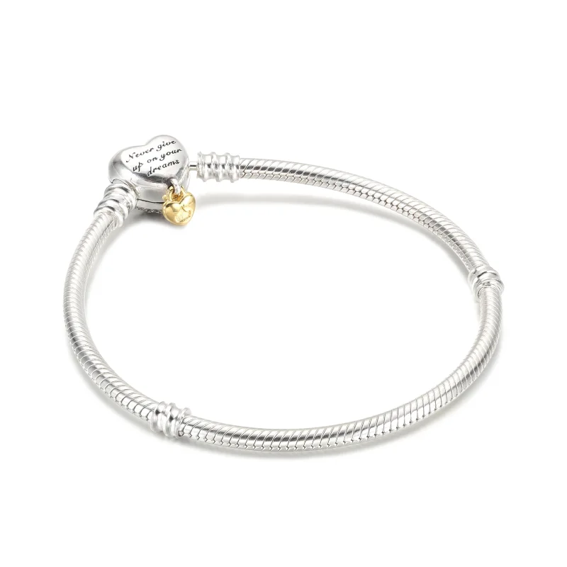 (image for) Disney Princess Pandora Moments Heart Snake Chain Bracelet - 569563C01 - View 3