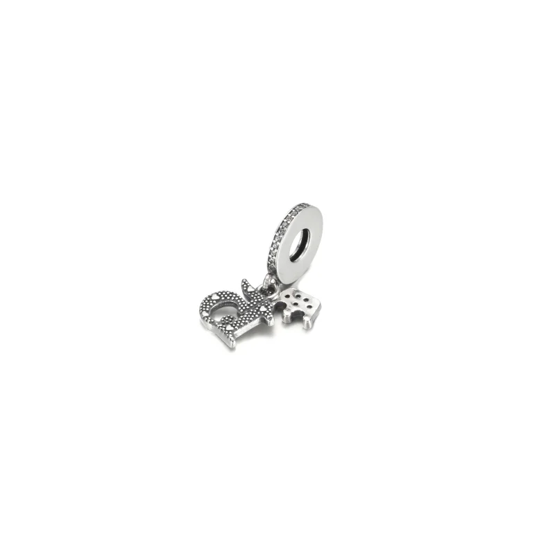 (image for) PANDORA 15th Birthday Dangle Charm - 799540C01 - View 4
