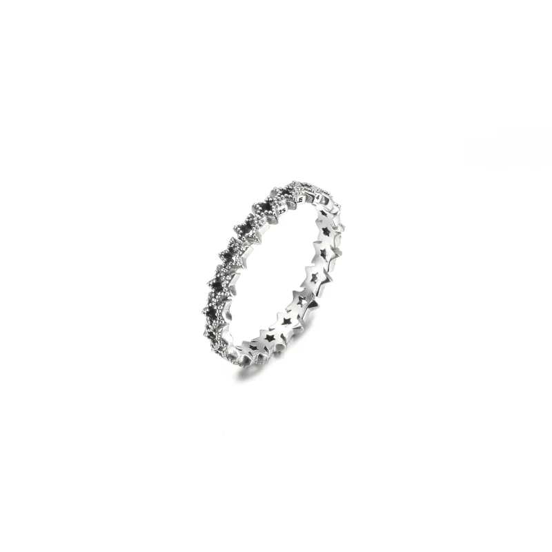 (image for) PANDORA Band of Asymmetric Stars Ring - 190029C00 - View 3