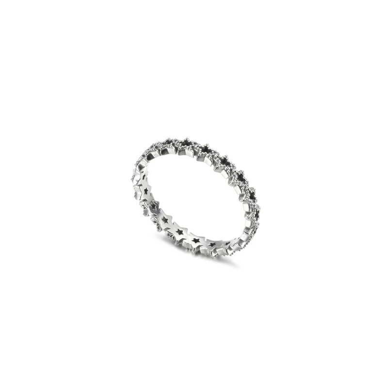 (image for) PANDORA Band of Asymmetric Stars Ring - 190029C00 - View 4