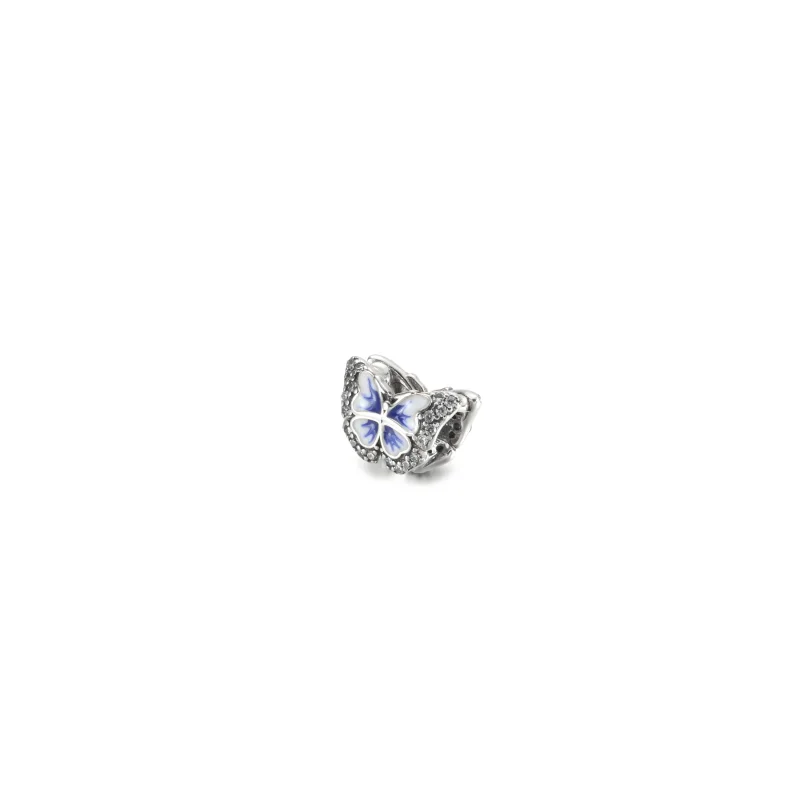 (image for) PANDORA Blue Butterfly Sparkling Charm - 790761C01 - View 2