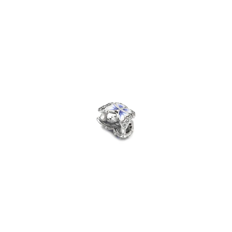 (image for) PANDORA Blue Butterfly Sparkling Charm - 790761C01 - View 3