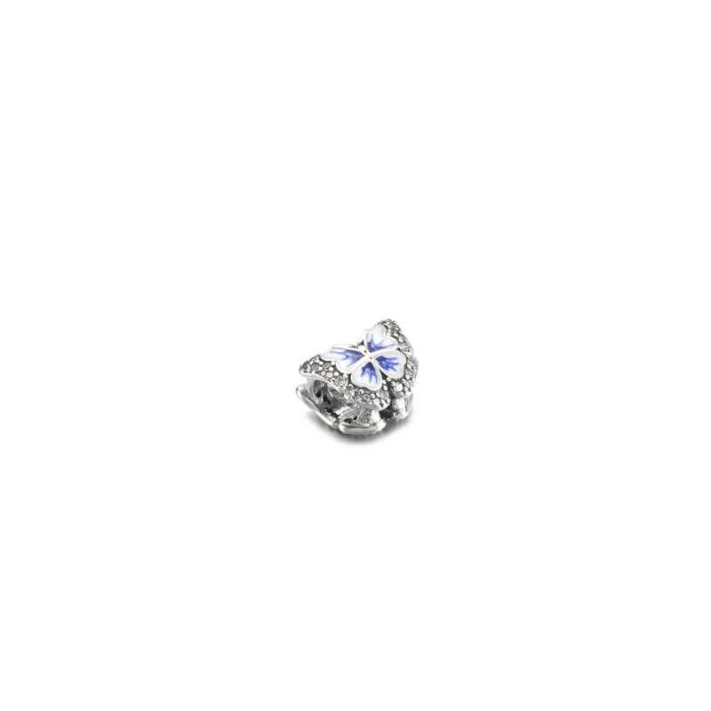 (image for) PANDORA Blue Butterfly Sparkling Charm - 790761C01 - View 4
