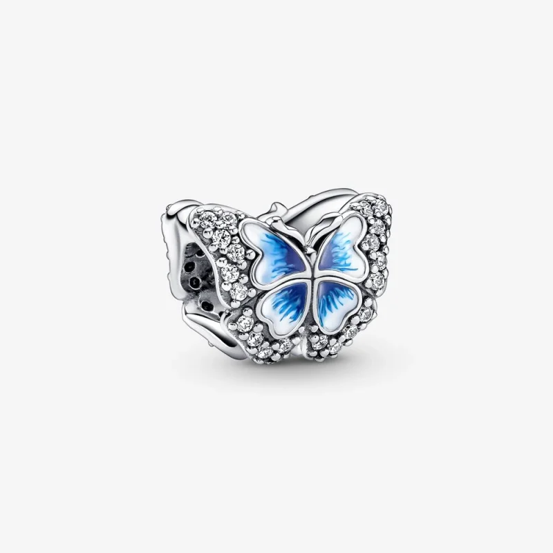 (image for) PANDORA Blue Butterfly Sparkling Charm - 790761C01 - Product Image