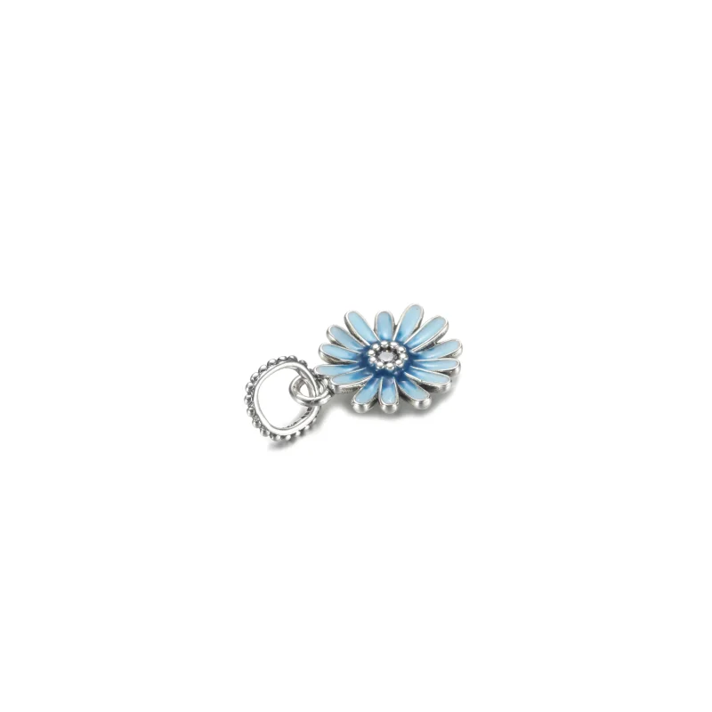 (image for) PANDORA Blue daisy Pendant - P-D-3458 - View 3