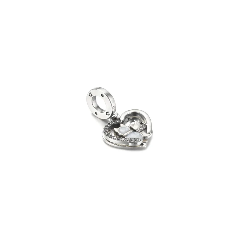 (image for) PANDORA Cats & Hearts Dangle Charm - 799546C01 - View 3
