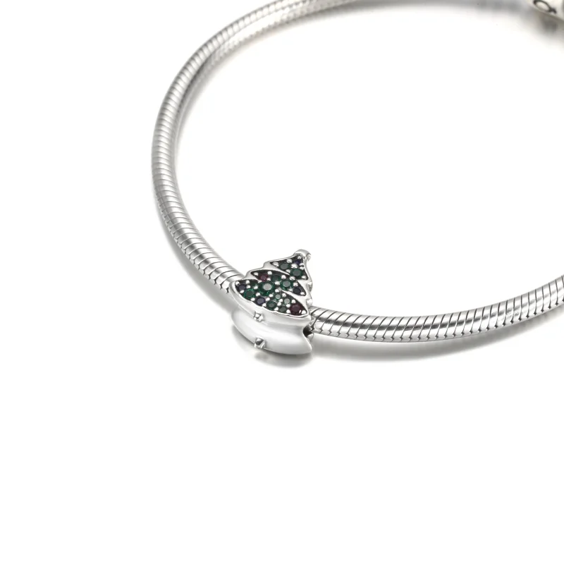 (image for) PANDORA Christmas Tree Charm - 790018C01 - View 5