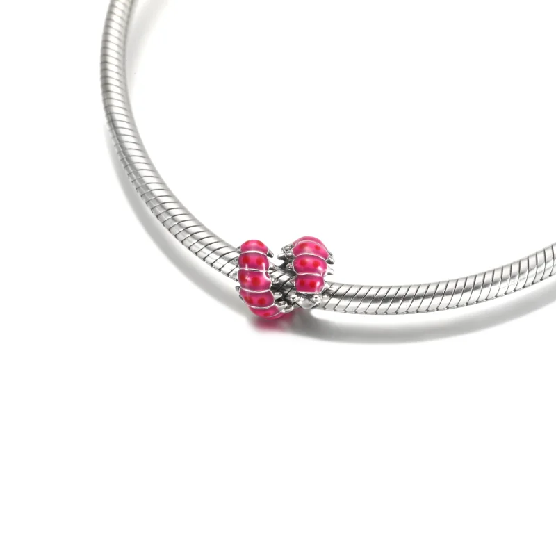 (image for) PANDORA Cute Curled Caterpillar Charm - 790762C01 - View 5
