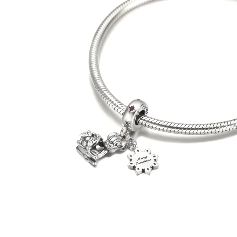 (image for) PANDORA Disney Bambi & Thumper Dangle Charm - 799647C01 - View 5