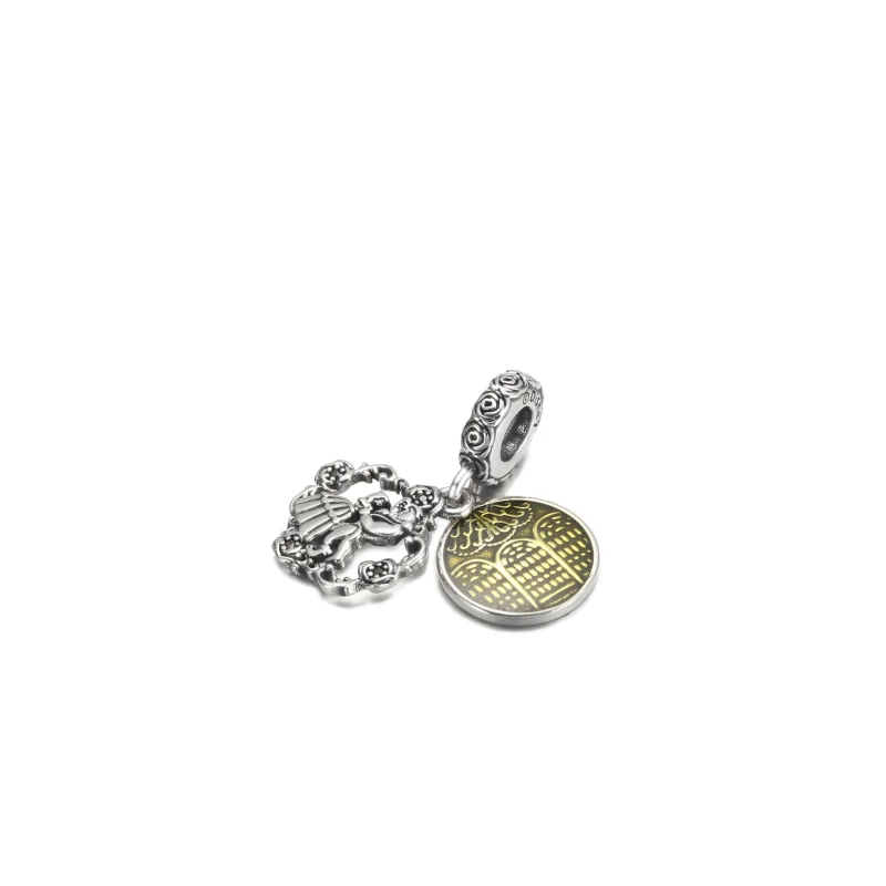 (image for) PANDORA Disney Beauty and the Beast Dancing Dangle Charm - 799014C01 - View 2