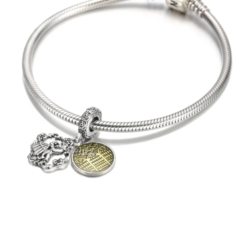 (image for) PANDORA Disney Beauty and the Beast Dancing Dangle Charm - 799014C01 - View 5