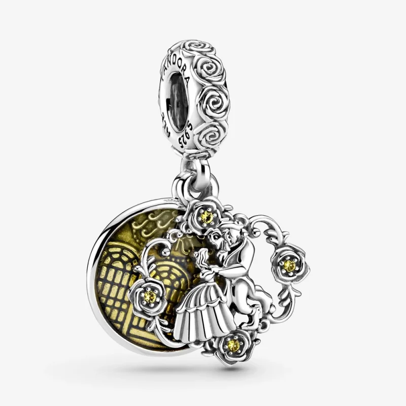 (image for) PANDORA Disney Beauty and the Beast Dancing Dangle Charm - 799014C01 - Product Image