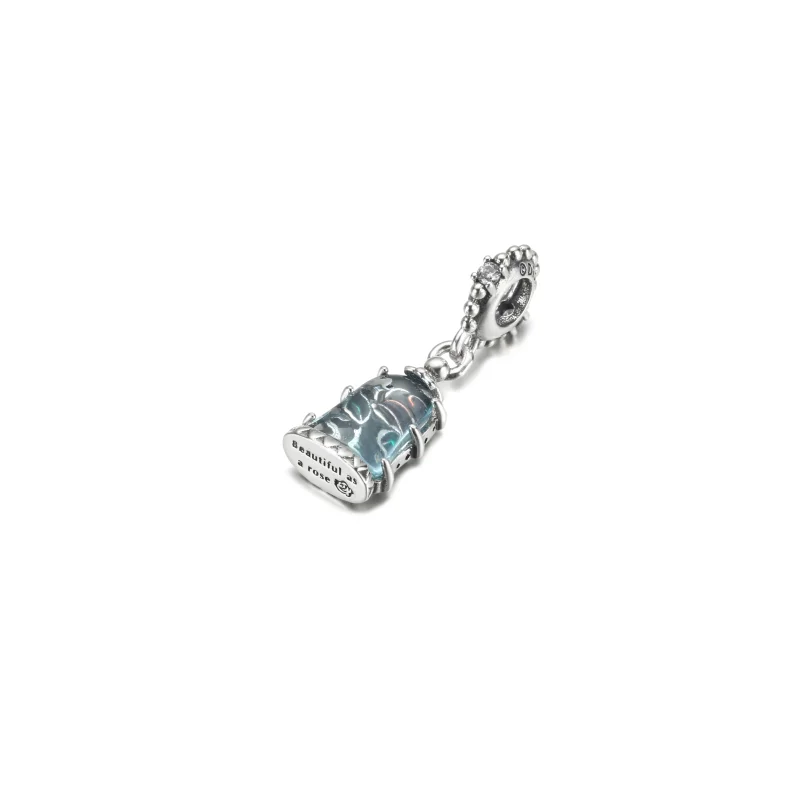(image for) PANDORA Disney Beauty and the Beast Enchanted Rose Dangle Charm - 790024C01 - View 6