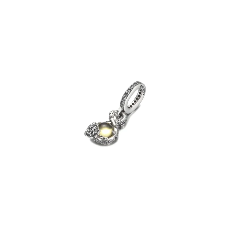 (image for) PANDORA Disney Belle Infinity & Rose Flower Pendant - 399525C01 - View 2
